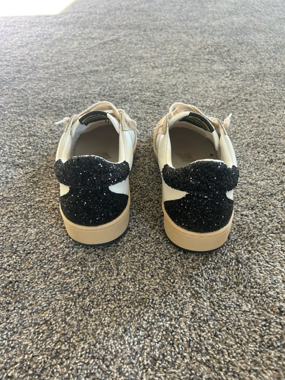 Vintage Havana White, Beige & Black Leopard Star Sneakers - Picture 2 of 5